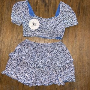 Princess Polly Skirt and Crop Top. Size 8.